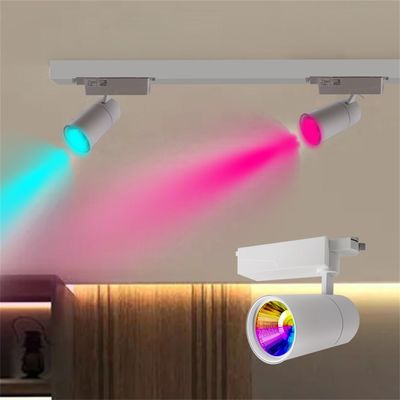 Lampes de grille à LED RGBW de 40 W avec conception multifonctionnelle et profil de canal en aluminium fixe à la base