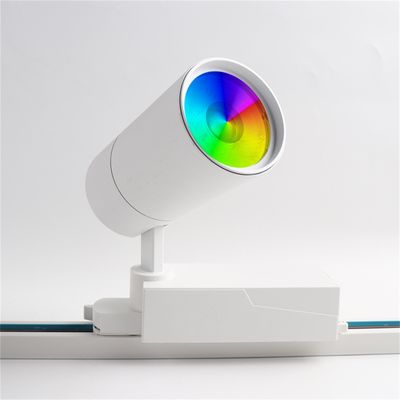 40W RGBW Magnétique Track Light, Magnétique Rail Cob Spotlight dans la conception de la surface montée