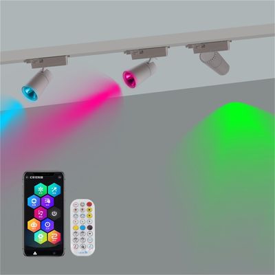 Lumières de piste LED montées sur le plafond du hall intérieur 24V 40W Dimmable RGBW Colorant