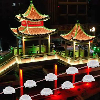 Lumières à pixel LED permanentes en aluminium RGB 30 mm 24 V pour décoration de vacances en plein air IP67
