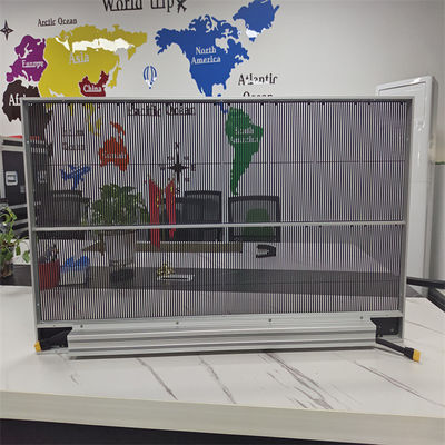 IP67 Led  Media Player  P2.6 -5.2  Glass TV Video Billboard Wall Advertising Window Building Transparent Led  Grille Screen