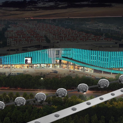 RoHS Certified 12V Double Side Aluminum Profile LED Point Pixel Light for Permanent Building Roof in Outdoor Smart Home