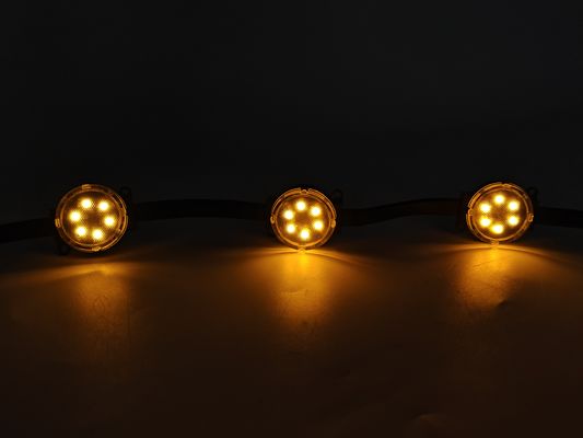 Guirlandes lumineuses à pixels LED RVB intelligentes 24V Noël Navidad Extérieur Festivités P67 Corps PC Permanent