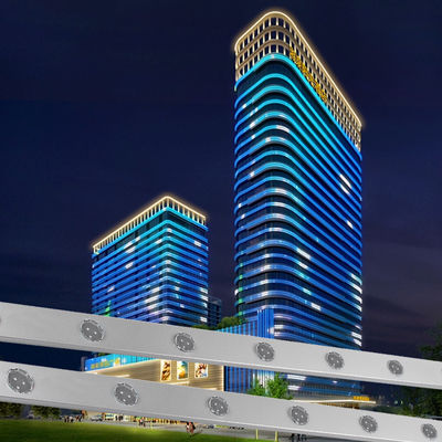 30 mm 24V LED RVB IP67 Lumières ponctuelles programmables extérieures pour paysage