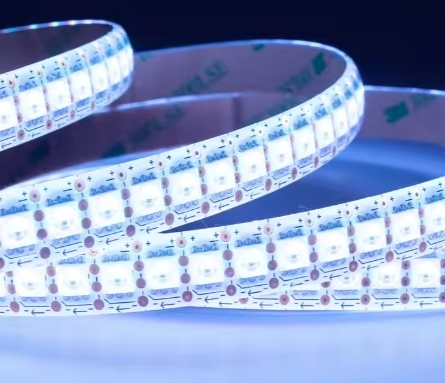 Lumière à bande LED blanche chaude SMD 2835 Bandes lumineuses DC 24V 10mm 12mm Décoration de l'éclairage PCB