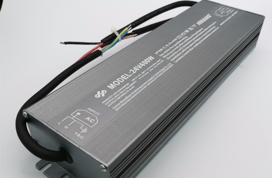Conducteur LED étanche à l'eau 400W 12V 24V Transformateur LED IP67 à tension constante