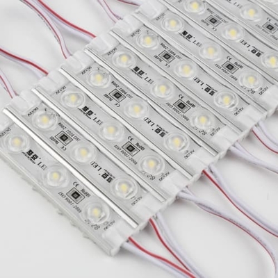 Module LED personnalisé par injection PVC étanche IP67 DC12V SMD3030 pour la publicité