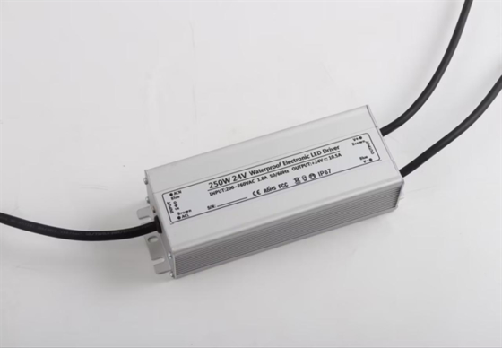 Alimentation LED DC12V en aluminium étanche haute efficacité 300W pour éclairage LED
