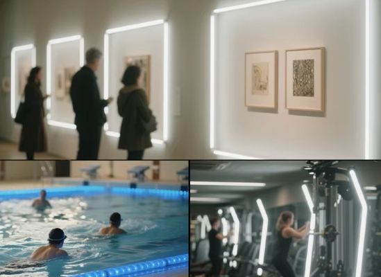 COB haute luminosité haute luminosité 5V 12V 24V 220V 2700k-6500k LED Strip Light LED Tape Light pour le bureau de l'hôtel