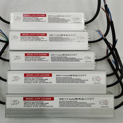 400W IP67 alimentation LED fiable 12V 24V pour l'éclairage extérieur et architectural