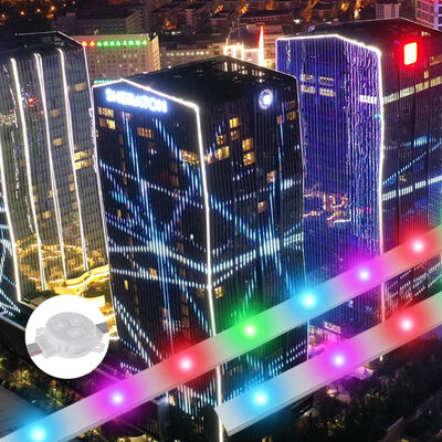 Commercialisation directe 30 mm imperméable à l'eau IP67 profilée en aluminium RGB adressable Lumières de Noël extérieures permanentes