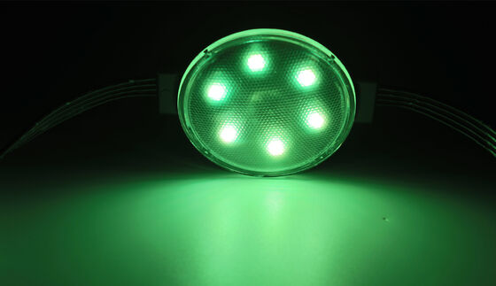 Source lumineuse de point de pixel LED Éclairage extérieur de bâtiment IP67 24V 50mm 1W Extérieur 1800K-6500K