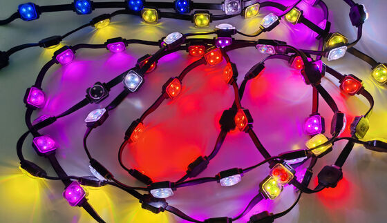 Éclairage ponctuel LED étanche IP67 de 25 mm en PC pour tente, lumières décoratives, lumières d'ambiance de festival haute luminosité personnalisables