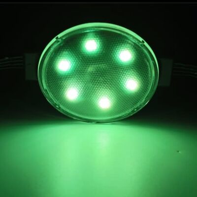 50mm 24V SMD3535 IP67 étanche à l'eau LED Point Light Flexible 120 angle de faisceau PC Matériel d'éclairage