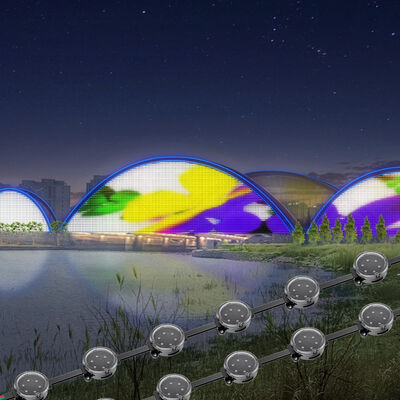 Source lumineuse LED ponctuelle permanente étanche longue distance IP67 36V 40mm pixel blanc