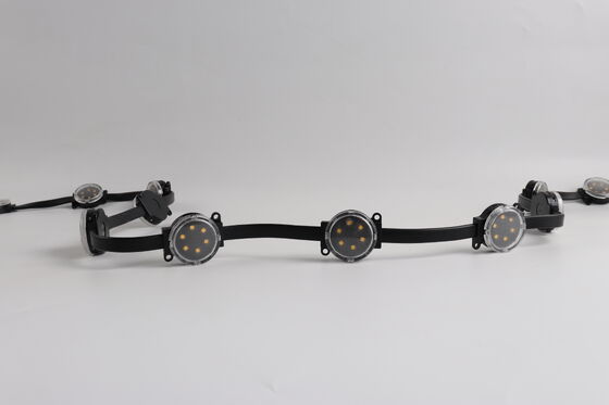 Source lumineuse de 50 mm RGBW Pixel Point 2W DMX512 IP67 imperméable à l'eau 120° Angle du faisceau extérieur