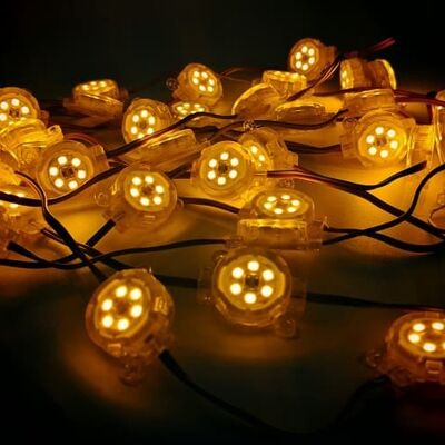 Point lumineux LED flexible, étanche IP67, 12V, SMD2835, 30mm, matériau PC