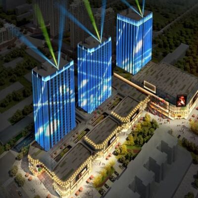40mm Smart Addressable LED Pixel Light IP67 Waterproof High Brightness for Outdoor Facade Media Wall
