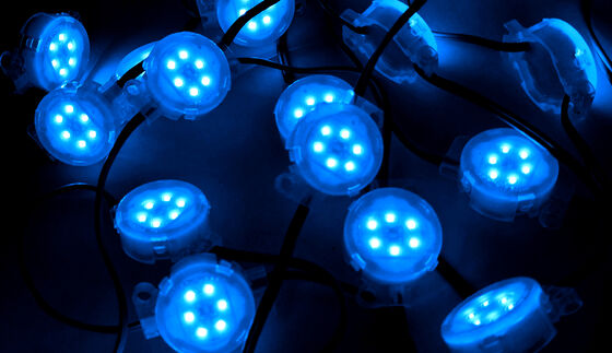 Lumière de pixel LED adressable intelligente de 40 mm, étanche IP67, haute luminosité pour mur multimédia de façade extérieure