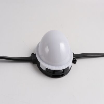 80 mm LED Point Light 80 mm PC Housing avec des puces LED Bayer Lampe imperméable à l'eau RGB IP67 contrôlable pour la décoration de façade de parc d'attractions extérieur