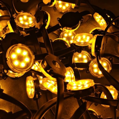 La lumière matérielle de point de 50mm 48V LED de PC de RVB SMD3535 IP67 imperméabilisent l'éclairage flexible
