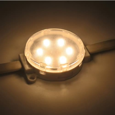 Lumière ponctuelle LED SMD3535, DC24V, 50mm, 6LED, étanche IP67, Pixel adressable DMX512, pour écran d'affichage matriciel extérieur