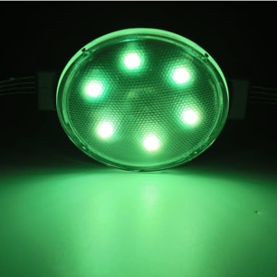 Décoration de façade de boîtier en aluminium de lumière de point de LED imperméable de 50mm DC24V SMD3535 IP67