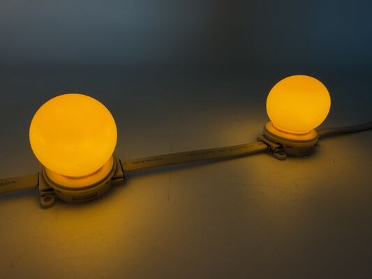 40mm RVB Polychrome 24V IP67 PC LED Point Lumière Extérieure De Bâtiment Façade Paysage Décoration De Jardin