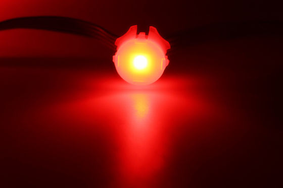 Lumière du pixel RVB de Shell IP67 0.3W 100LM/W 20mm LED de PC