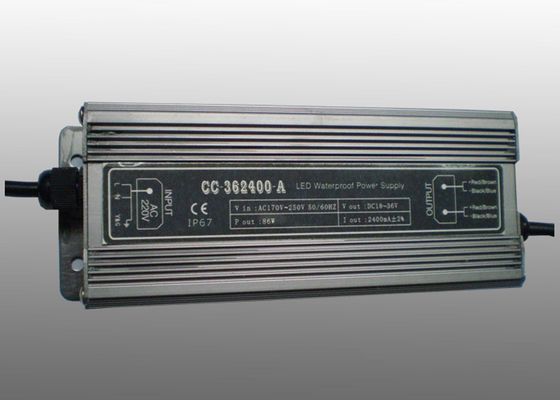 2400mA Constant Current Waterproof LED Power Supply For Outdoor LED Lighting