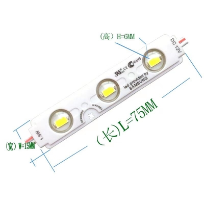 Puissance élevée 12v 3 LED Modulo 1,5w imperméable à l'eau 2835 extérieur haut lumineux Injection du canal Lettre rétroéclairage Mini-lumières Modules LED